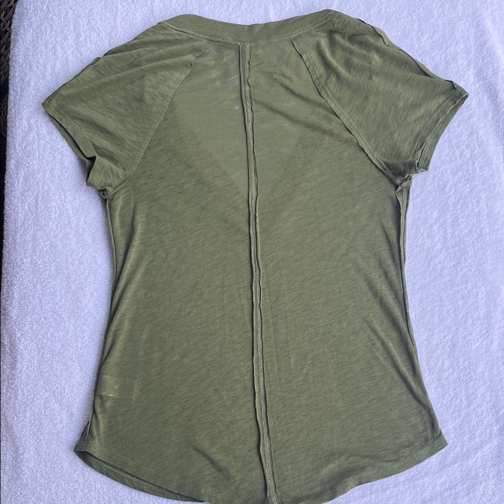 Free People We The Free V-Neck Clementine Tee - Picture 7 of 8